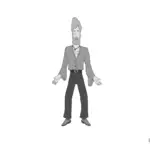 Shades of Dawn Character Model Sheet Kevin Stone Grayscale