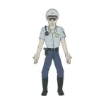 Shades of Dawn Character Model Sheet Police Officer Color